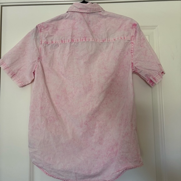 Original Use Men's Pink Short Sleeve Button Down Shirt - Picture 6 of 11